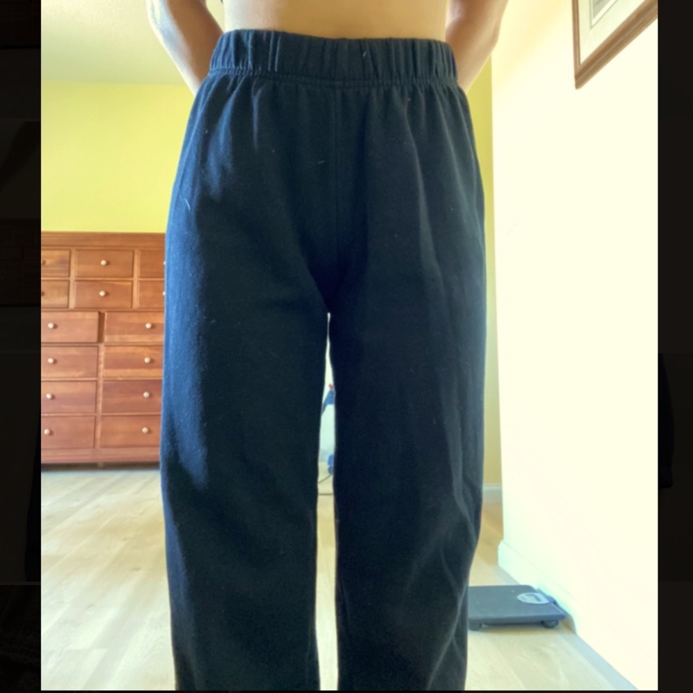 Lazypants fleece black sweatpants